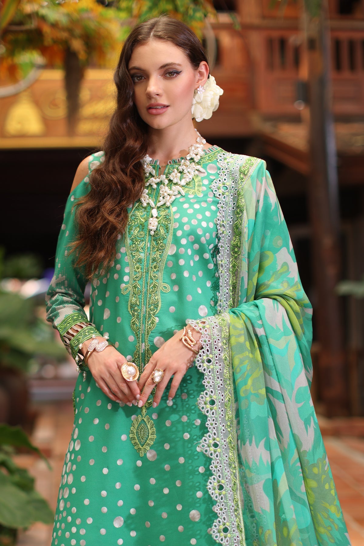 3-PC Unstitched Embroidered Lawn Collection AN5-13