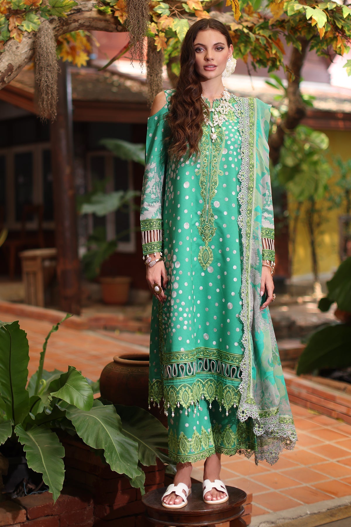 3-PC Unstitched Embroidered Lawn Collection AN5-13