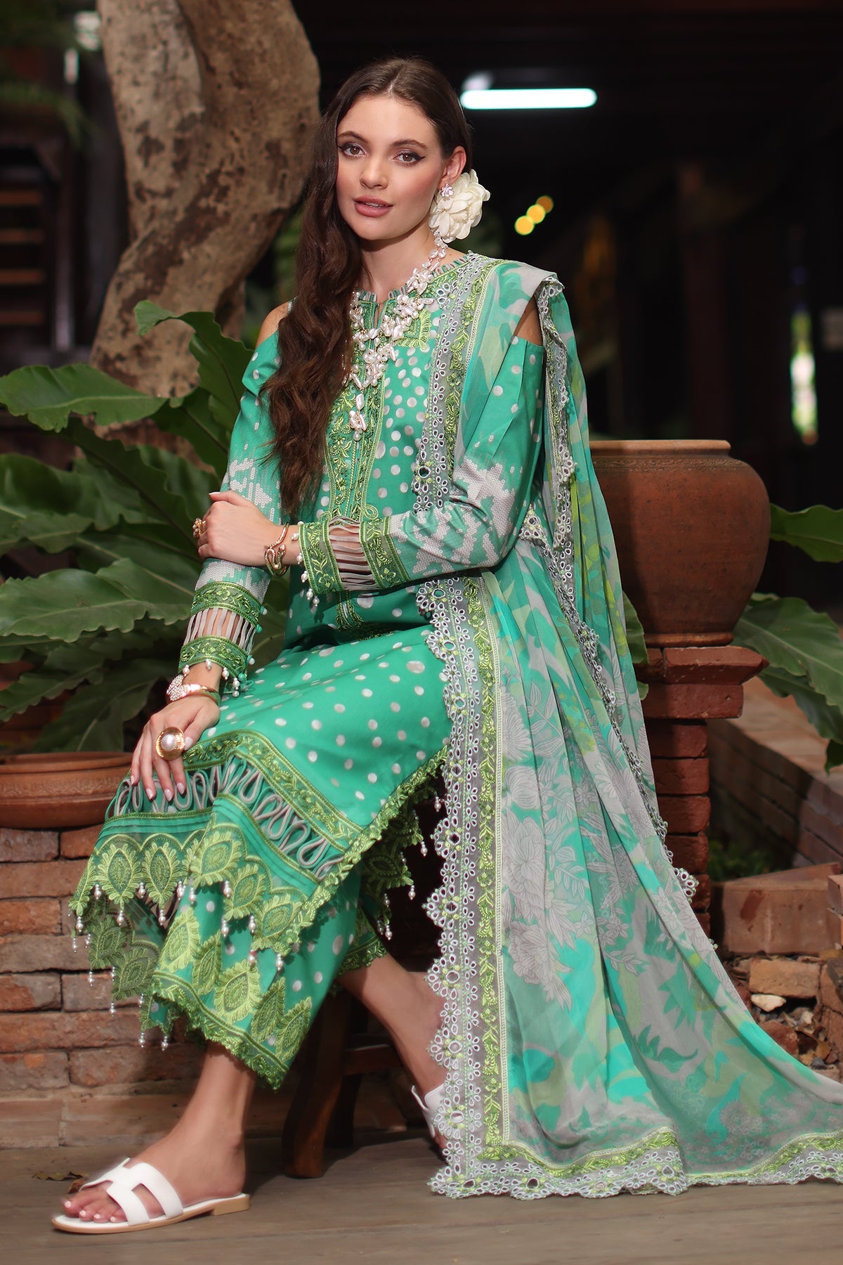 3-PC Unstitched Embroidered Lawn Collection AN5-13