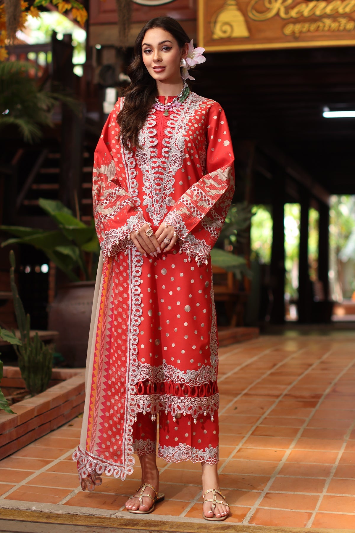 3-PC Unstitched Embroidered Lawn Collection AN5-12
