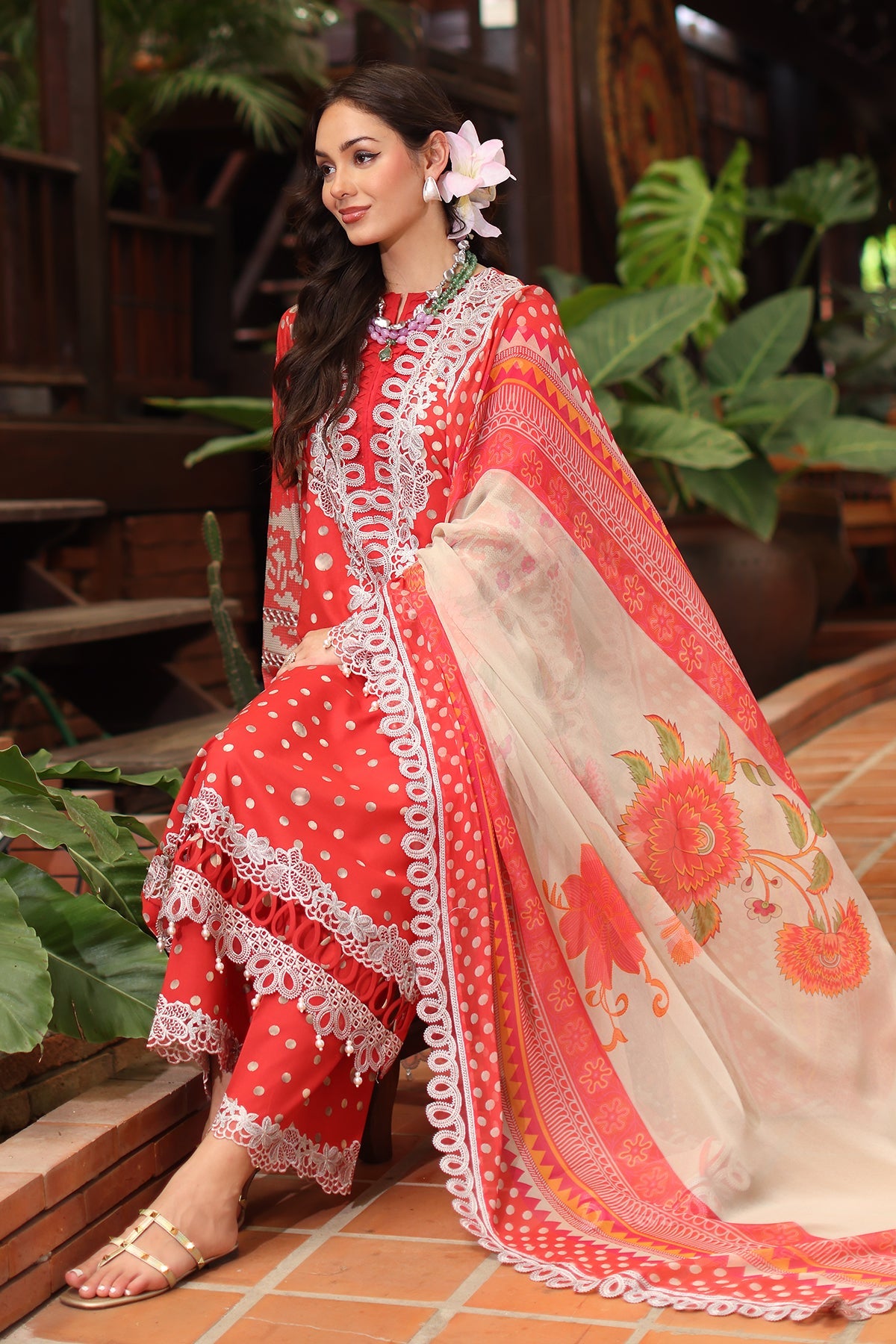 3-PC Unstitched Embroidered Lawn Collection AN5-12