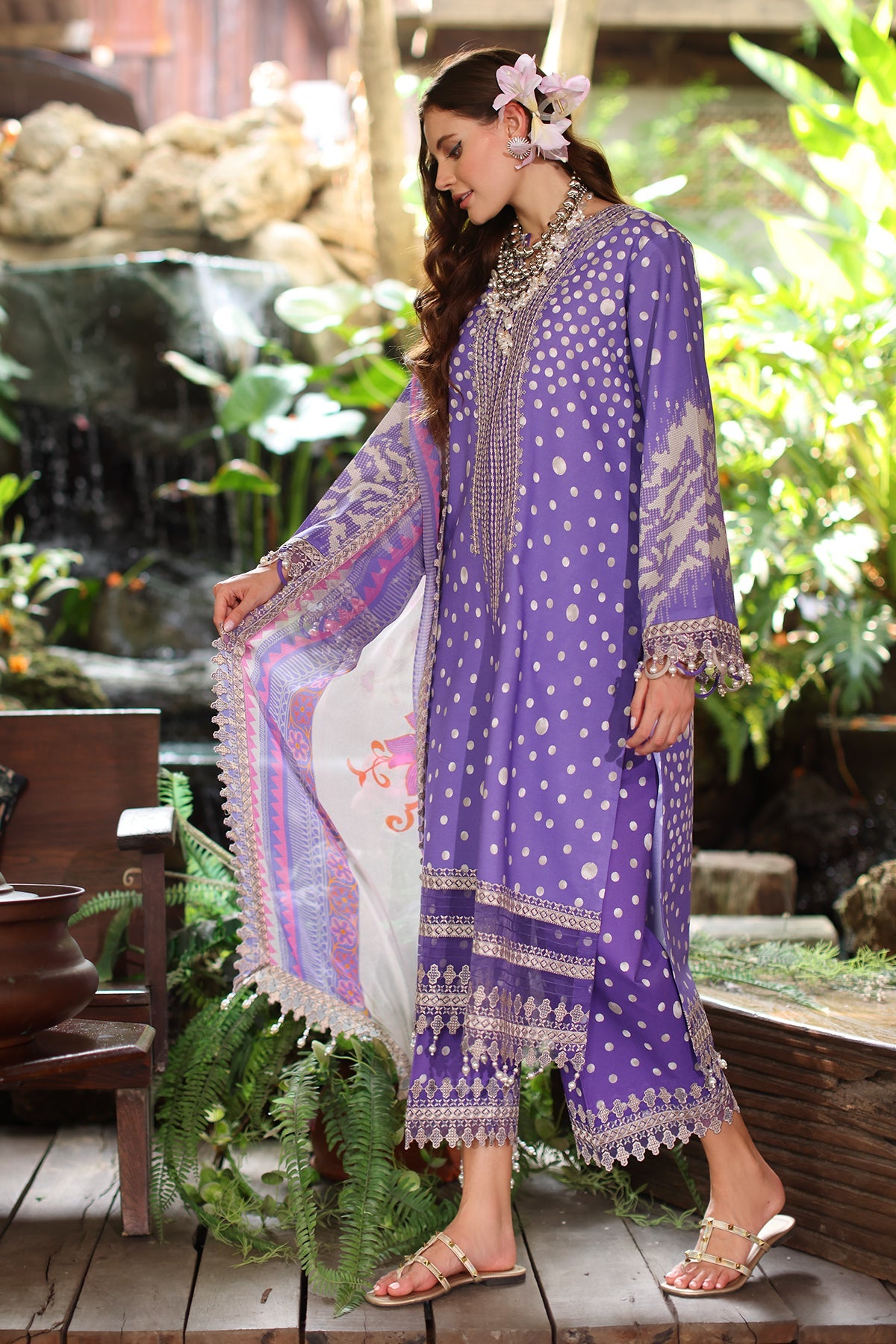 3-PC Unstitched Embroidered Lawn Collection AN5-11