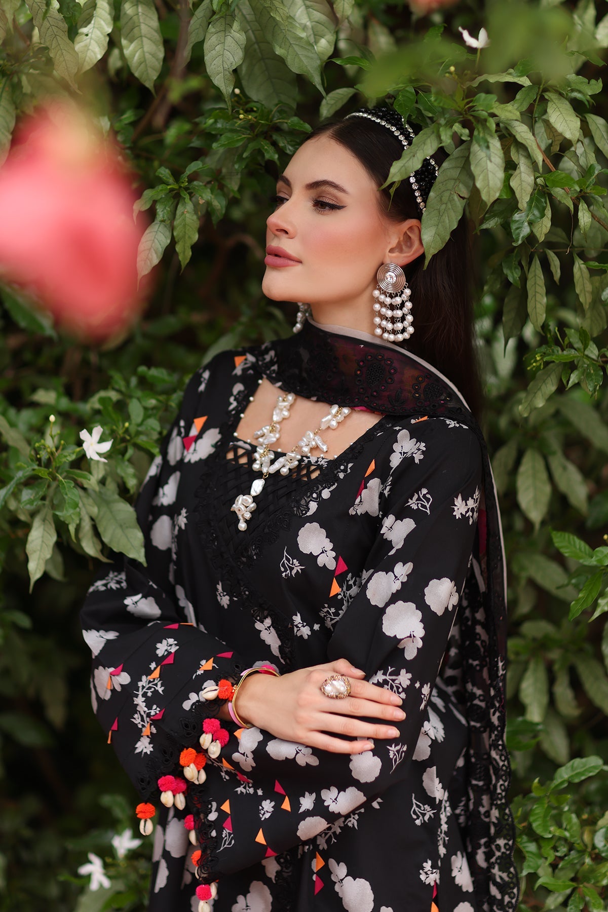 3-PC Unstitched Embroidered Lawn CH6-21