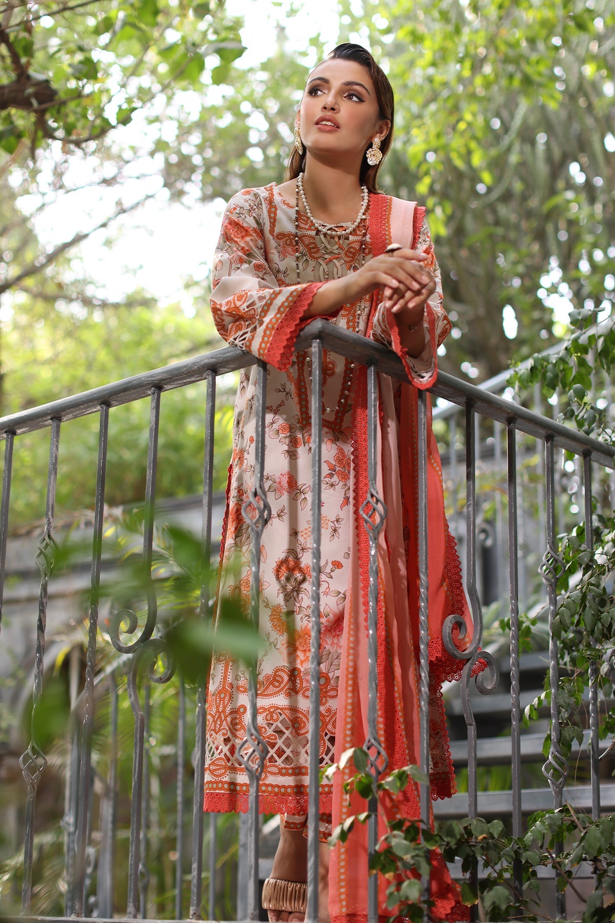 3-PC Unstitched Printed Lawn  SLC27-16