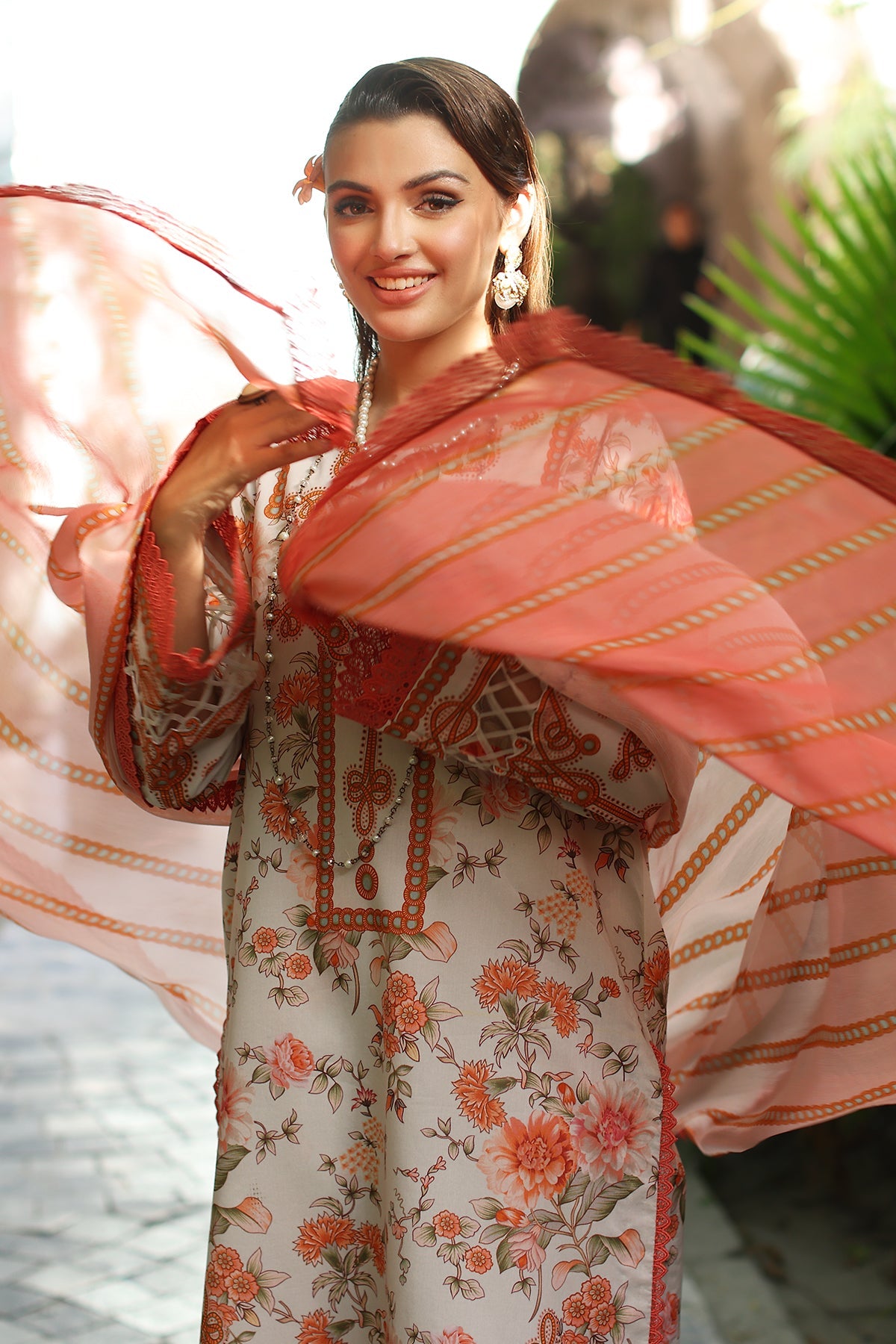 3-PC Unstitched Printed Lawn  SLC27-16