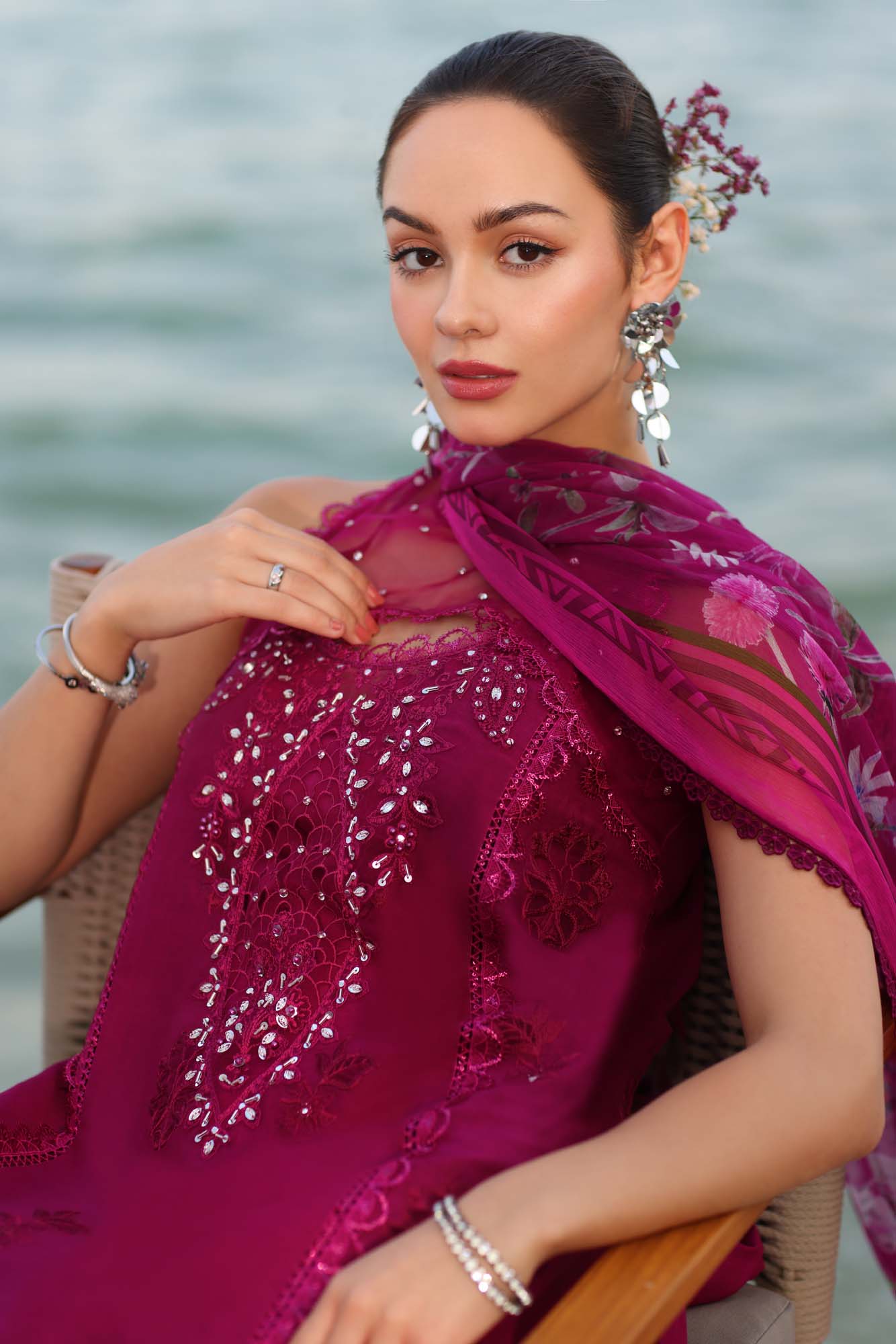 3 Piece Embroidered Masoori Suit