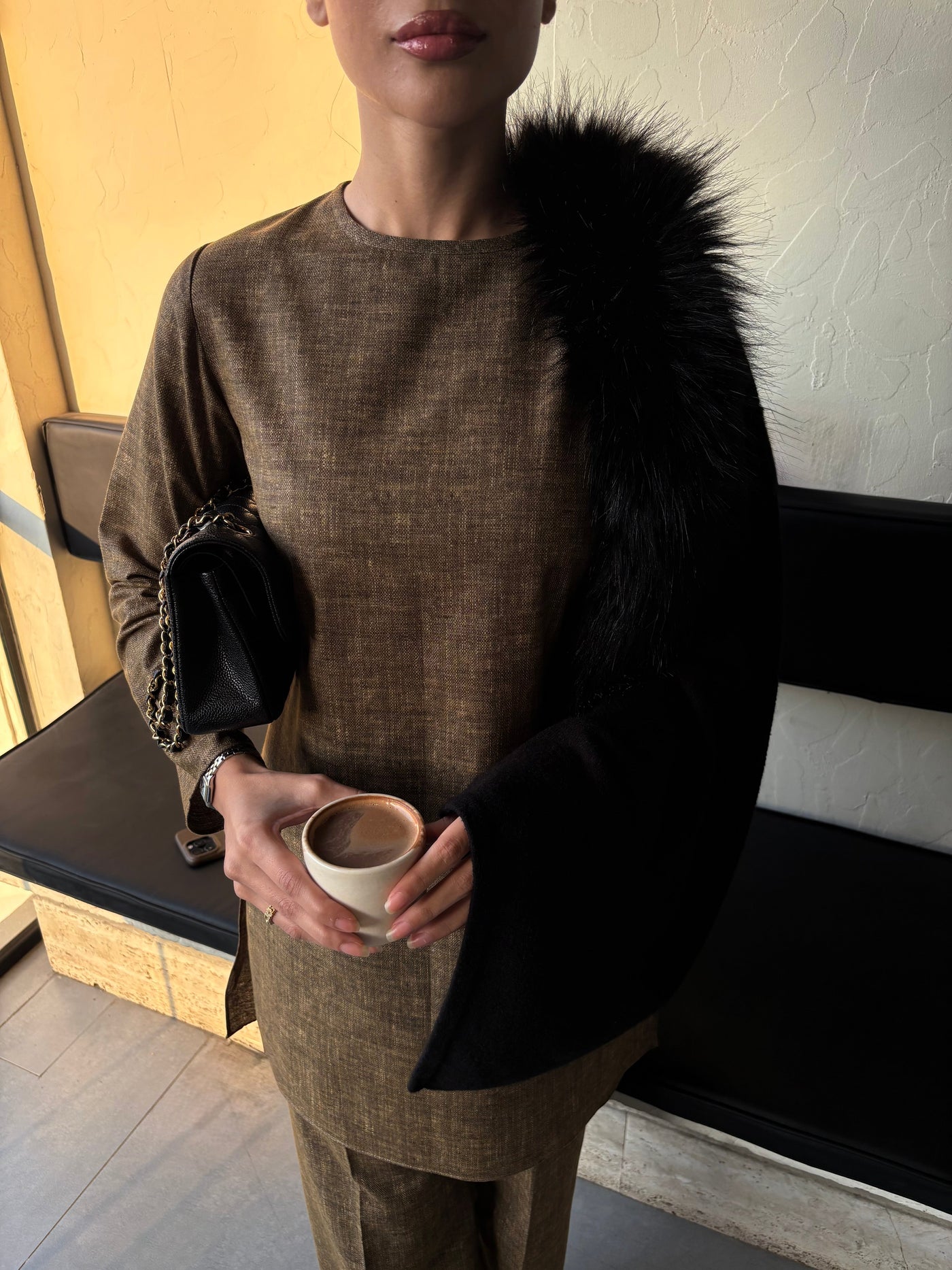 Deep Heathered Brown G-Suit