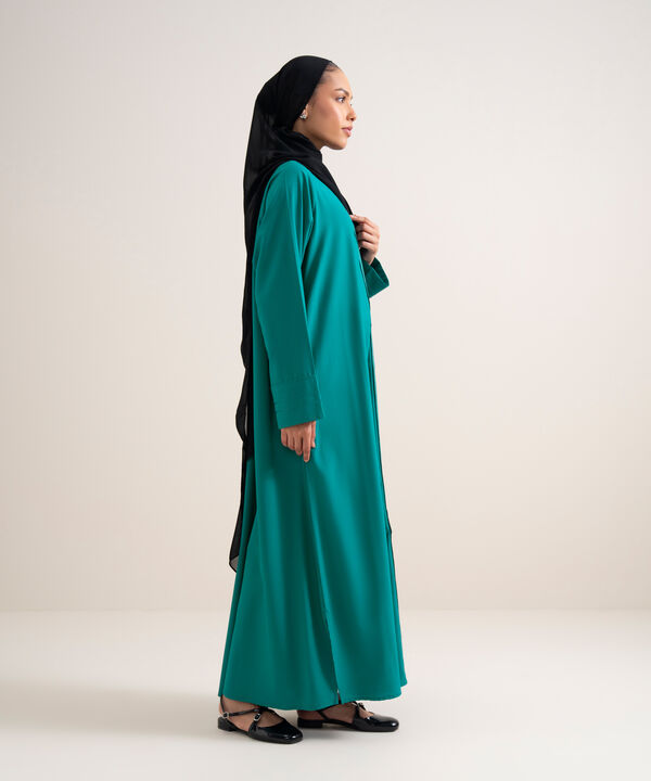 Button Through Raglan Abaya