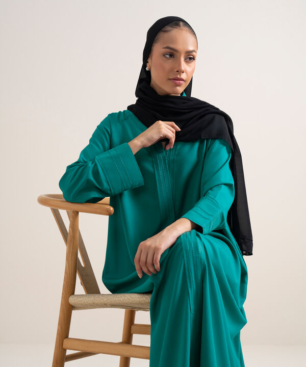 Button Through Raglan Abaya