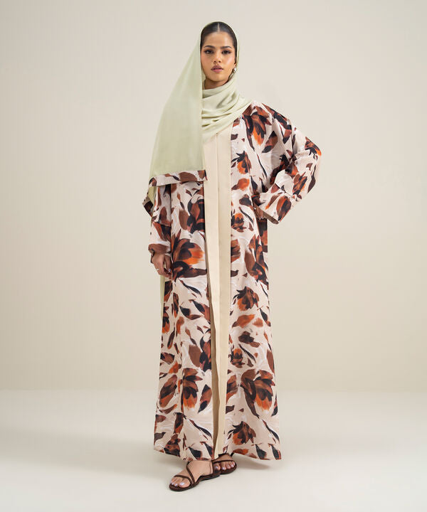 Printed Abaya Set