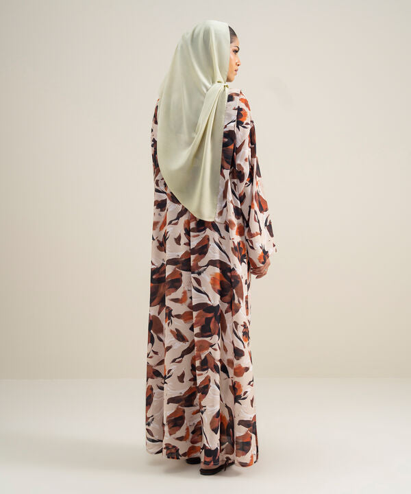 Printed Abaya Set