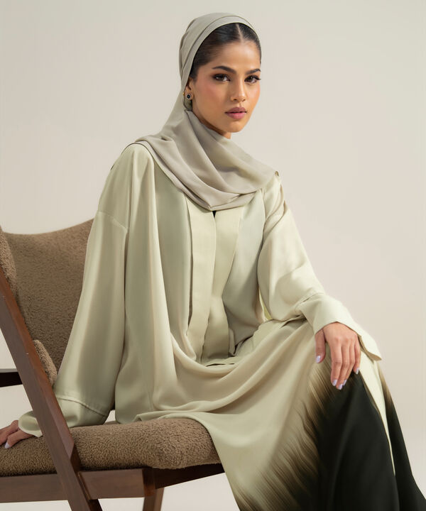 Printed Abaya Set