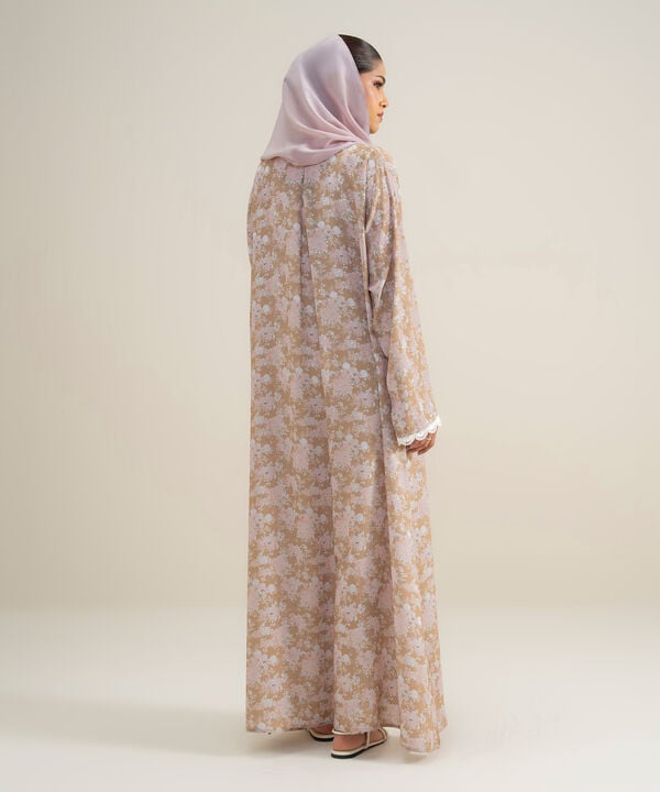 Printed Abaya Set