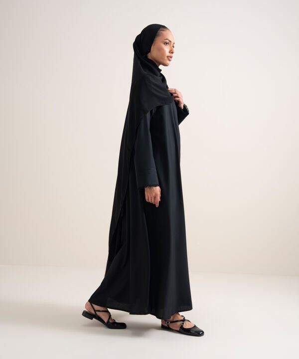 Button Through Raglan Abaya
