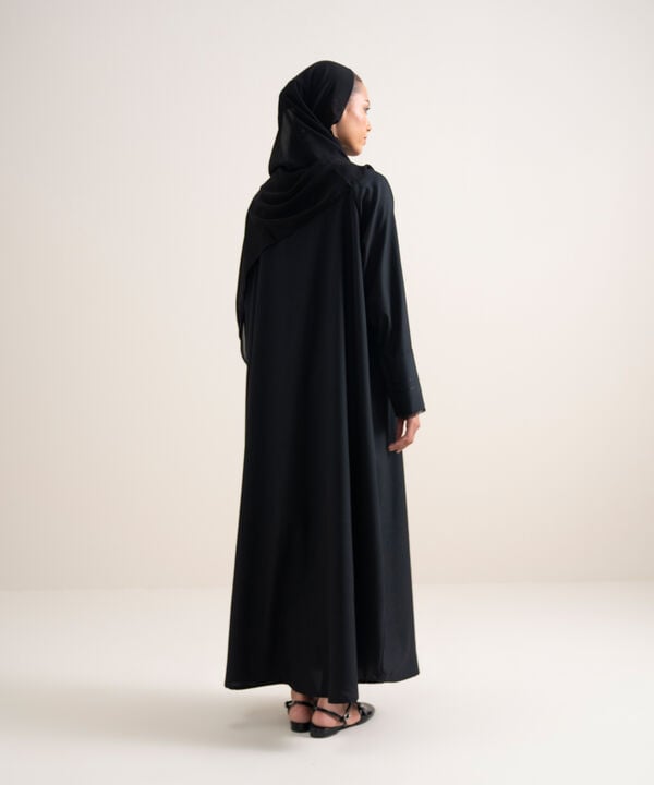 Button Through Raglan Abaya