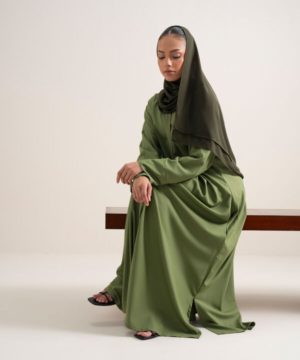 Button Through Kimono Abaya