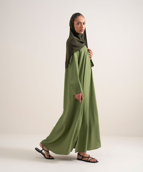 Button Through Kimono Abaya