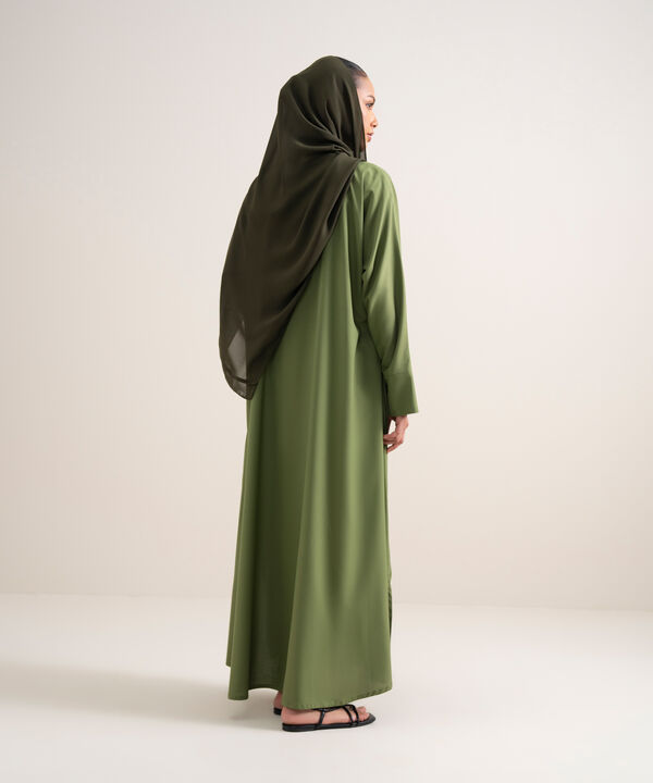 Button Through Kimono Abaya