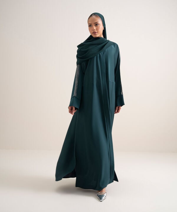 Embellished Kimono Abaya Set
