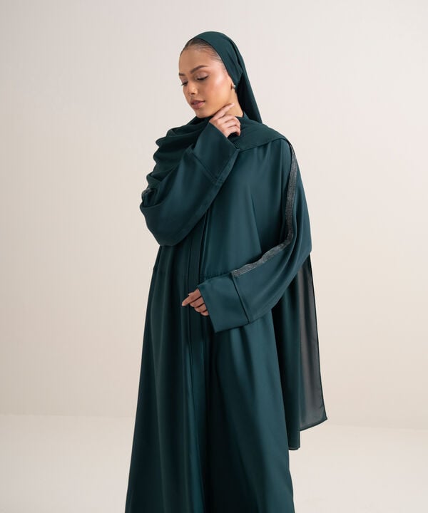 Embellished Kimono Abaya Set