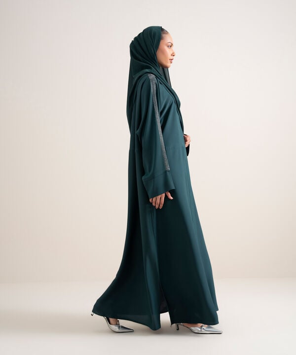 Embellished Kimono Abaya Set