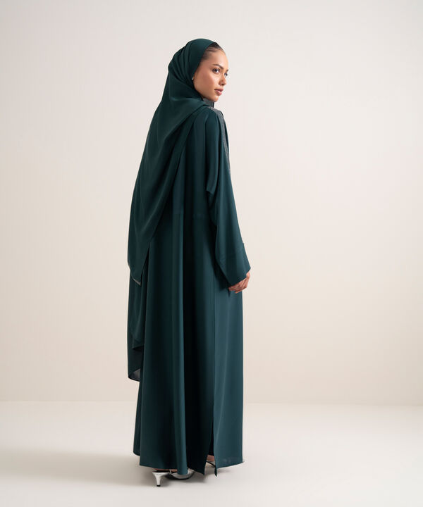 Embellished Kimono Abaya Set