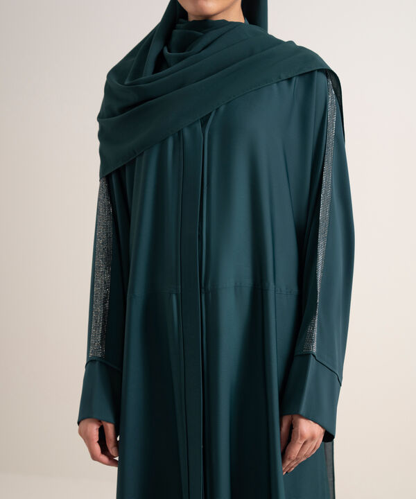 Embellished Kimono Abaya Set