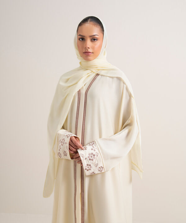 Embroidered Kimono Set