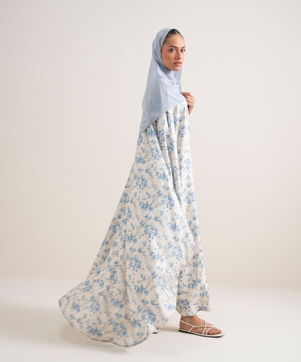 Printed Kaftan Abaya Set