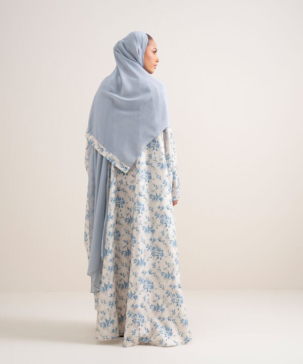 Printed Kaftan Abaya Set