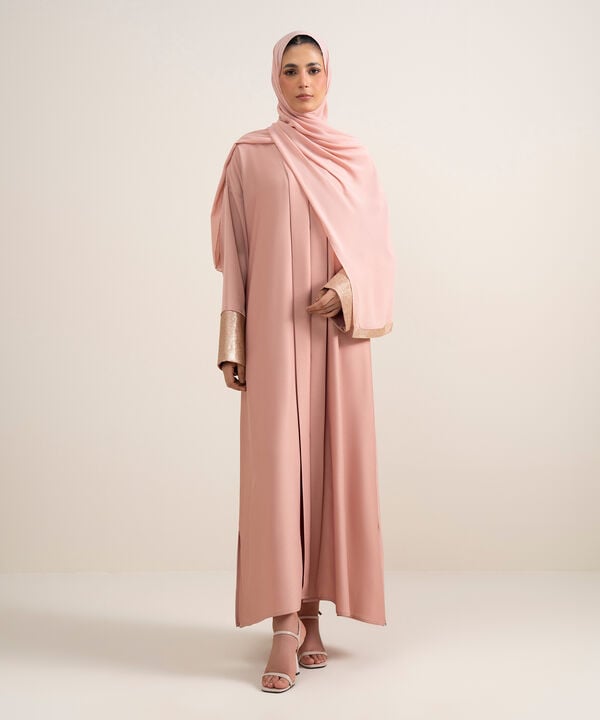 Sequin Embellished Abaya Set