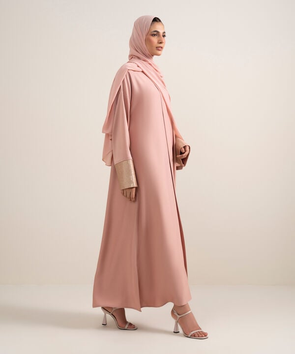 Sequin Embellished Abaya Set