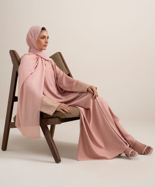 Sequin Embellished Abaya Set