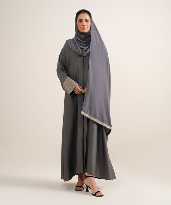 Sequin Embellished Abaya Set