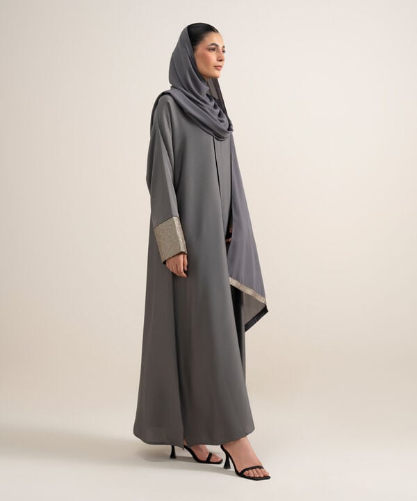 Sequin Embellished Abaya Set