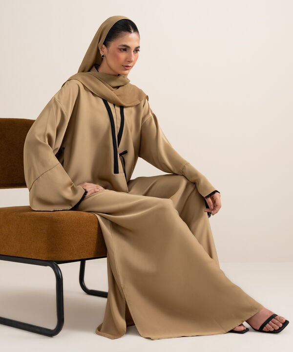 Front-Open Regular Abaya Set