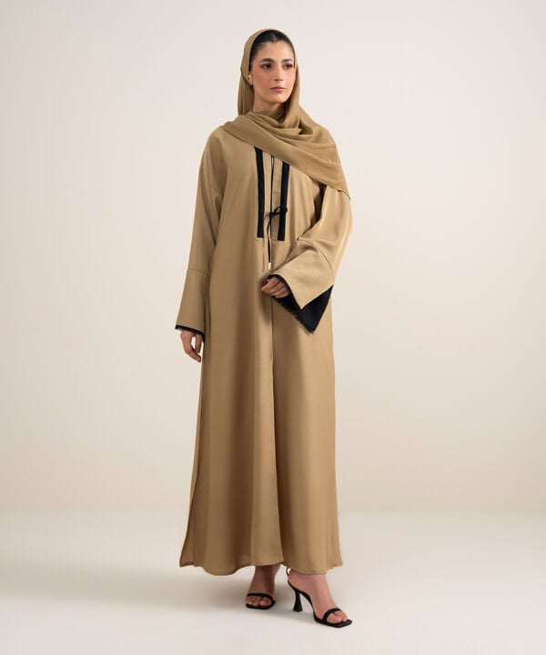 Front-Open Regular Abaya Set