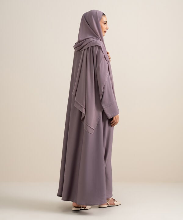 Pleated Kimono Abaya Set