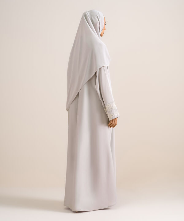 Embroidered Kimono Abaya Set