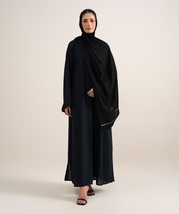 Embroidered Regular Abaya Set