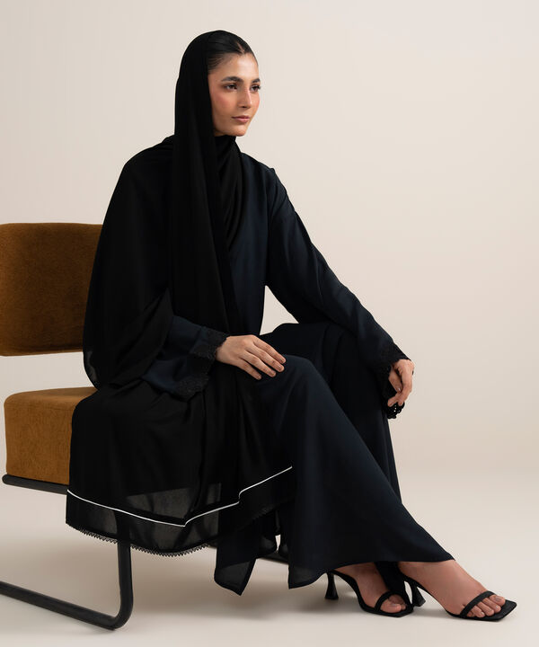 Embroidered Regular Abaya Set