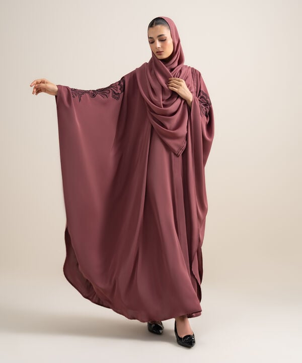 Embroidered Kaftan Abaya Set