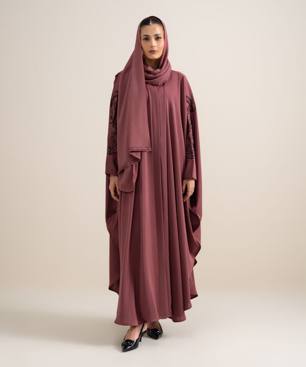 Embroidered Kaftan Abaya Set