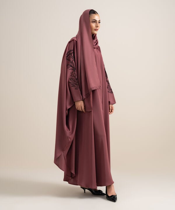 Embroidered Kaftan Abaya Set