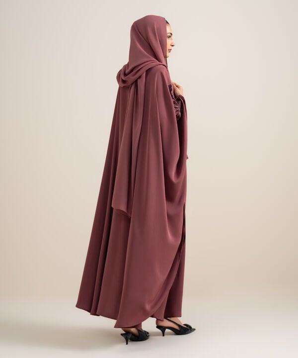 Embroidered Kaftan Abaya Set