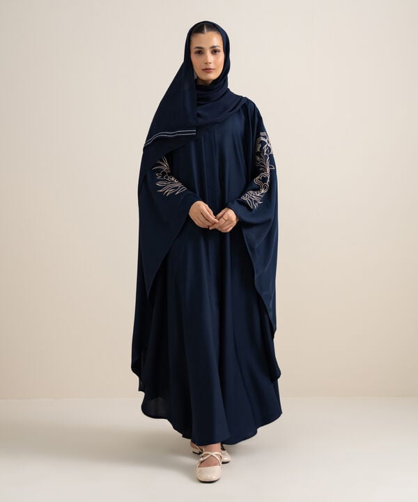 Embroidered Kaftan Abaya Set