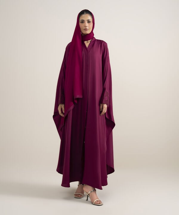 Embroidered Kaftan Abaya Set