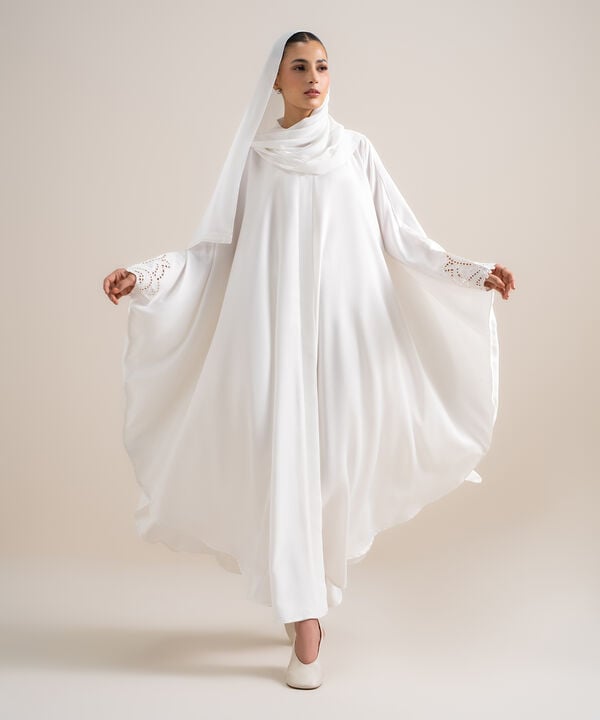 Embroidered Kaftan Abaya Set