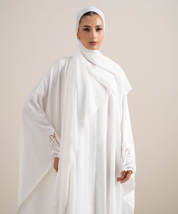 Embroidered Kaftan Abaya Set