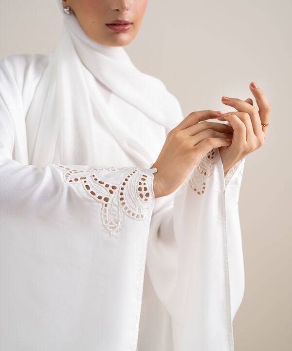 Embroidered Kaftan Abaya Set